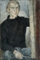Self-portrait in black sweater. 1964 90x60 cm.