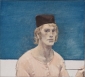 Self-portrait with cap. 1964 45x50 cm.
