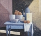 Objects on table. 70x80 cm.