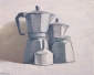 Espresso pots. 24x30 cm.