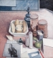 Objects and papers. 75x70 cm.