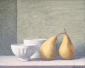 Bowls and pears. 24x30 cm.