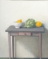 Artichoke, lemons and bowl. 60x50 cm.
