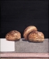 Drie broodjes. 35x30 cm.